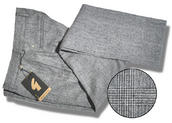 View Item New Gabicci Vintage Mod Fit Wool Trousers Prince of Wales Check Grey 